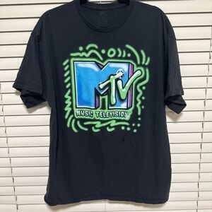 MTV Music Television Black Tee